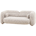 Дизайнерский двухместный диван с мягкими спинкой и подлокотниками бежевый Madelaine Sofa Beige варинант исполнения - 3 | Loft Concept в Костроме