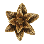 Подсвечник в форме пальмы с резными листьями и текстурным основанием Golden palm leaves варинант исполнения - 2 | Loft Concept в Костроме