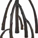 Торшер с цилиндрическим абажуром на каркасе в виде корня растения Curling Light варинант исполнения - 3 | Loft Concept в Костроме