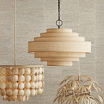 Люстра с каскадом из круглых декоративных элементов Texture Discs варинант исполнения - 4 | Loft Concept в Костроме