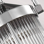 Подвесной светильник цвета хром с рифленым стеклянным цилиндрическим плафоном в современном стиле Feiss варинант исполнения - 5 | Loft Concept в Костроме