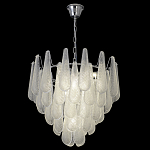 Люстра с подвесками из рифленного стекла в форме капель Textured Glass Chandelier варинант исполнения - 16 | Loft Concept в Костроме