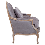 Кресло Ava Classical Armchair brown and grey velour варинант исполнения - 2 | Loft Concept в Костроме