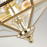 Потолочный светильник шестигранной формы с прозрачными стеклянным плафоном Elstead Lighting варинант исполнения - 11 | Loft Concept в Костроме