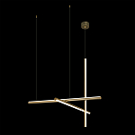 Люстра с 3-мя  пересекающимися цилиндрическими плафонами на тонких тросах Trumpet tube варинант исполнения - 3 | Loft Concept в Костроме