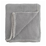 Плед из хлопка серого цвета Waffle Comfort варинант исполнения - 1 | Loft Concept в Костроме