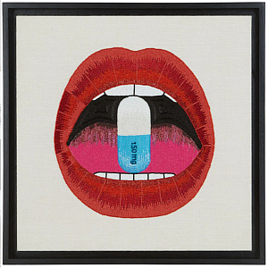 Картина вышитая бисером Таблетка FULL DOSE BEADED ART