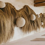 Большая дизайнерская Инсталляция из соломы RAFFIA Installation  варинант исполнения - 4 | Loft Concept в Костроме