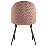 Мягкий стул в велюре пыльно-розового цвета Miruna Chair варинант исполнения - 3 | Loft Concept в Костроме