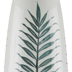 Настольная лампа овальная с тропическим принтом Stylized Aalm Leaves Motif варинант исполнения - 1 | Loft Concept в Костроме