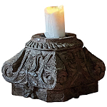 Подсвечник из массива тика Antique Solid Teak Candle Holder варинант исполнения - 1 | Loft Concept в Костроме