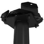 Барный стул вращающийся со спинкой и подлокотниками Douglas Rhombus Черный Велюр варинант исполнения - 7 | Loft Concept в Костроме