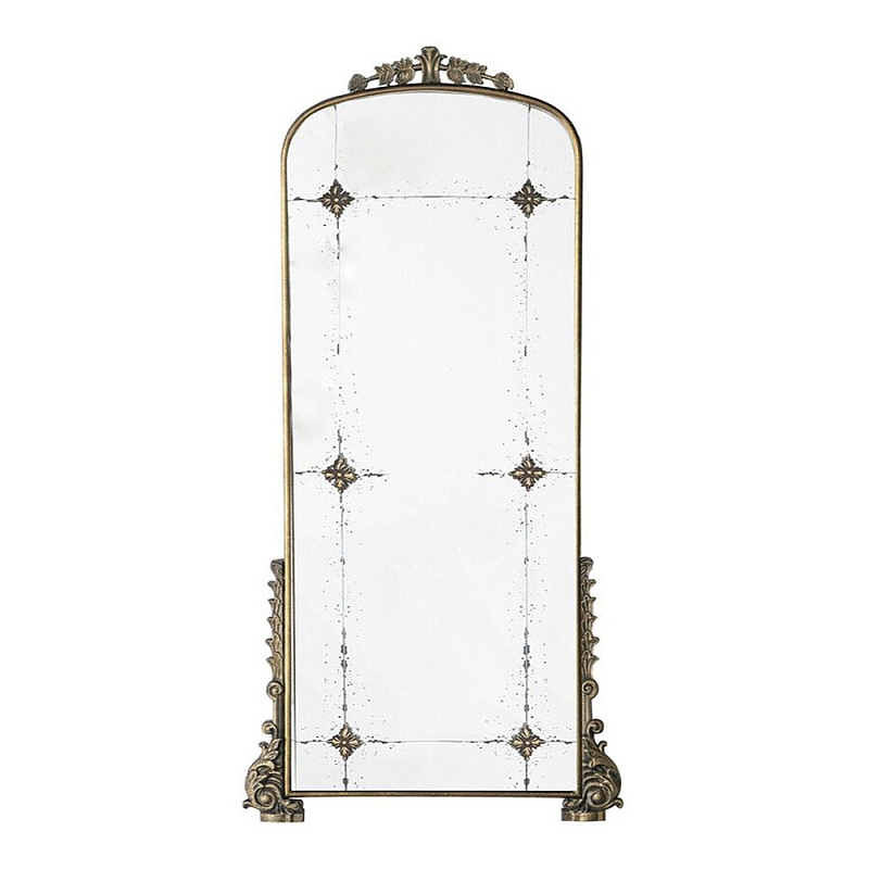 Зеркало в раме с античными позолоченными фрагментами Palace Antique Mirror Винтажное Темное Золото  в Костроме | Loft Concept 