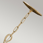 Люстра дизайнерская золотого цвета с 6-ю лампами на изогнутых рожках с текстурной поверхностью Hinkley варинант исполнения - 3 | Loft Concept в Костроме