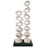 Белые тотемы природной формы Большой напольный Арт-объект Vega   варинант исполнения - 1 | Loft Concept в Костроме