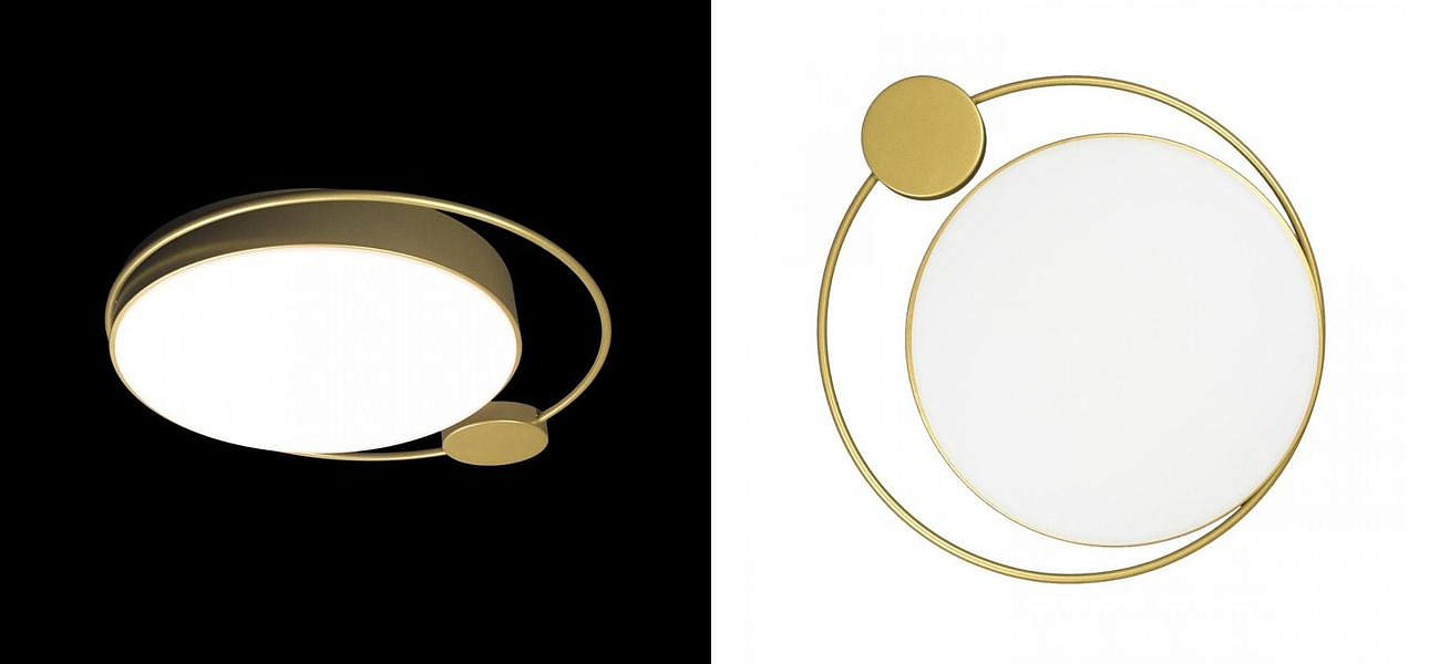 Потолочный светильник Gold Saturn One satellites D 50 Потолочный светильник Gold Saturn One satellites D 50 - Loft-Concept в Костроме