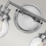 Бра для ванных комнат с прозрачным шарообразным плафоном из стекла с пузырьками на круглом основании Hinkley варинант исполнения - 20 | Loft Concept в Костроме