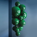 Люстра Grape Balls Зеленое стекло  варинант исполнения - 2 | Loft Concept в Костроме