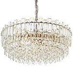 Круглая многоярусная люстра с хрустальным декором Cascade Waterfall Chandelier 18 варинант исполнения - 1 | Loft Concept в Костроме