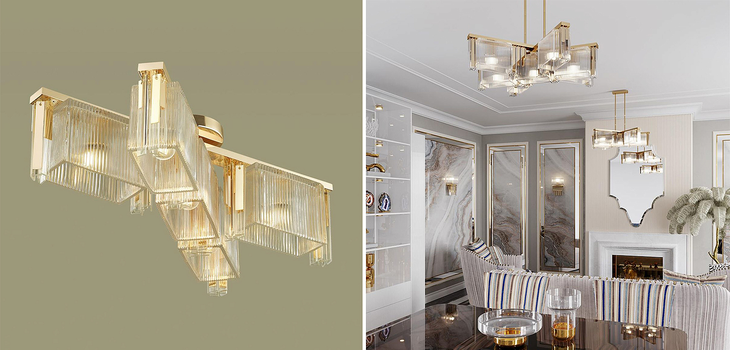 Люстра Madelen Gold Chandelier 5 Люстра Madelen Gold Chandelier 5 - Loft-Concept в Костроме