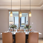 Подвесной светильник светодиодный с цилиндрическим плафоном Stone Helios варинант исполнения - 1 | Loft Concept в Костроме