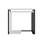 Комплект из 2-х приставных столов белого цвета из дерева ZIGOSH WHITE варинант исполнения - 1 | Loft Concept в Костроме