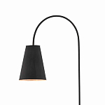 Торшер с изогнутым корпусом на бетонном основании Black Portland варинант исполнения - 1 | Loft Concept в Костроме