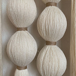 Панно на стену из хлопковых нитей White Morse Wall Hanging  варинант исполнения - 3 | Loft Concept в Костроме