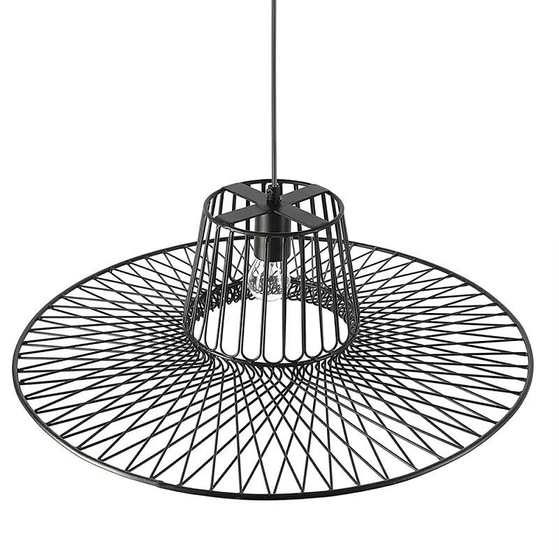 Подвесной светильник с плафоном из металлической сетки Lamp with Metal Mesh Shade Черный Подвесной светильник с плафоном из металлической сетки Lamp with Metal Mesh Shade Черный в Костроме | Loft Concept