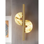 Бра  с фигурным мраморным рассеивателем Spiral of Warm Light варинант исполнения - 6 | Loft Concept в Костроме