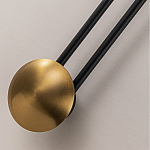 Бра с янтарным стеклянным диском и золотистыми акцентами Savio Glass Disc варинант исполнения - 3 | Loft Concept в Костроме