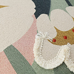 Подушка с цветочным принтом и кисточками Blooming Elegance Daisy варинант исполнения - 2 | Loft Concept в Костроме