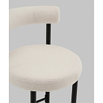 Стул полубарный Floreo букле молочный варинант исполнения - 2 | Loft Concept в Костроме