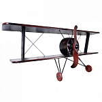 Полка книжная в виде аэроплана в стиле лофт FLY варинант исполнения - 1 | Loft Concept в Костроме