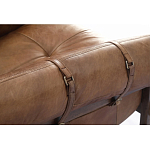 Двухместный диван Duncan винтажная коричневая кожа варинант исполнения - 4 | Loft Concept в Костроме