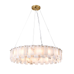 Люстра круглая декорированная натуральным камнем Stone Interior Accent варинант исполнения - 2 | Loft Concept в Костроме