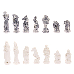 Шахматы Русские сказки с доской из натурального камня Змеевик Decorative Thematic Chess варинант исполнения - 5 | Loft Concept в Костроме