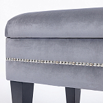 Мягкая банкетка с зоной для хранения Casket Grey варинант исполнения - 3 | Loft Concept в Костроме