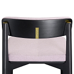 Барный стул из массива ясеня с обивкой из рогожки Elegant Ash Shape варинант исполнения - 4 | Loft Concept в Костроме