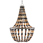 Люстра каплевидной формы с подвесками в виде декоративных бусин Flat Beads варинант исполнения - 2 | Loft Concept в Костроме