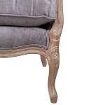 Кресло Ava Classical Armchair brown and grey velour варинант исполнения - 6 | Loft Concept в Костроме