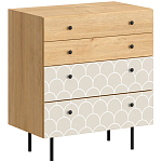 Комод с принтом на ящиках Elise Chest of Drawers варинант исполнения - 9 | Loft Concept в Костроме
