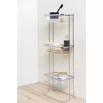Полка напольная трехъярусная для ванной Bathroom Floor Shelf варинант исполнения - 1 | Loft Concept в Костроме