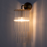 Бра с круглым основанием и длинными прозрачныи стеклянными трубками Nembus варинант исполнения - 2 | Loft Concept в Костроме