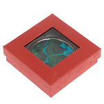 Зеркало карманное складное круглое из натурального камня Малахит с Хризоколлой в подарочной упаковке Gold Stone Mirrors варинант исполнения - 4 | Loft Concept в Костроме