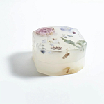 Шкатулка из эпоксидной смолы с цветами белая Epoxy Resin Square Box White варинант исполнения - 5 | Loft Concept в Костроме