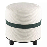 Пуф с плетеной светло-бежевой обивкой Serene Holidays варинант исполнения - 1 | Loft Concept в Костроме