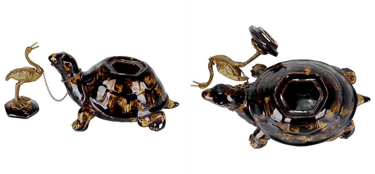 Чайник фарфоровый в виде черепахи Crane & Turtle Чайник фарфоровый в виде черепахи Crane & Turtle - Loft-Concept в Костроме