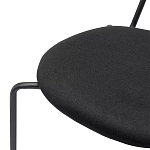 Стул с мягким сиденьем черный Stool Loft Black варинант исполнения - 7 | Loft Concept в Костроме