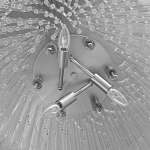 Люстра круглая с прозрачными стеклянными трубками Nembus варинант исполнения - 8 | Loft Concept в Костроме